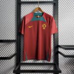 Mens Portugal 2022/23 Red Pre-Match Jersey
