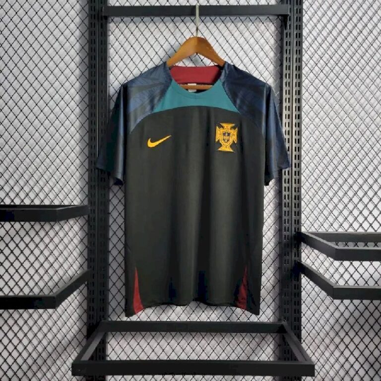 Mens Portugal 2022/23 Black Pre-Match Jersey