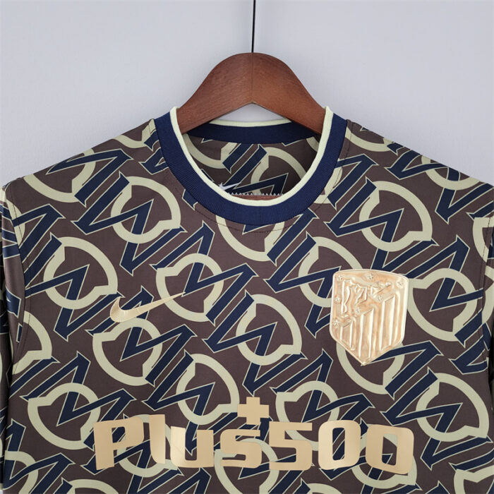 Mens Atletico Madrid 2022/23 Gold Logo Jersey 1