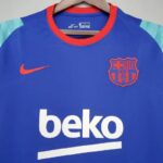 Mens Barcelona 2021/22 Pre-Match Jersey Blue 1
