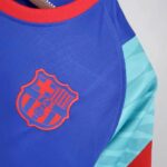 Mens Barcelona 2021/22 Pre-Match Jersey Blue 4
