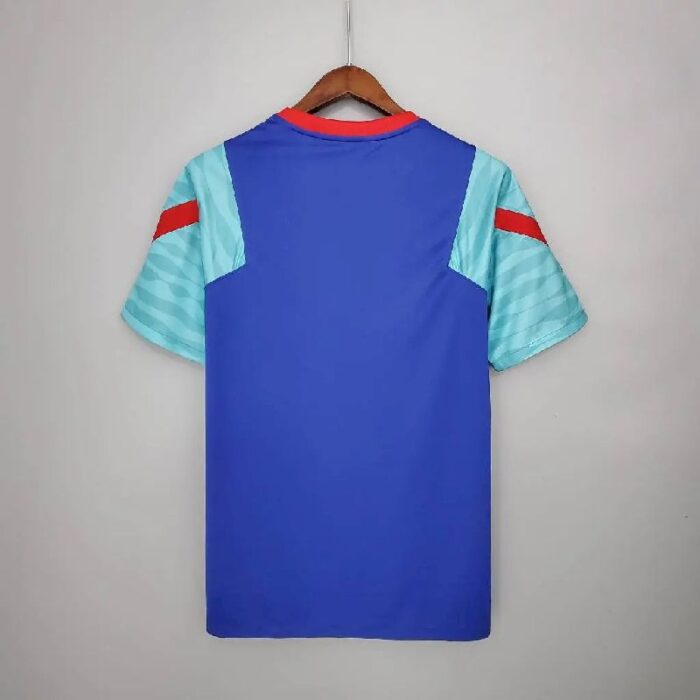 Mens Barcelona 2021/22 Pre-Match Jersey Blue 6