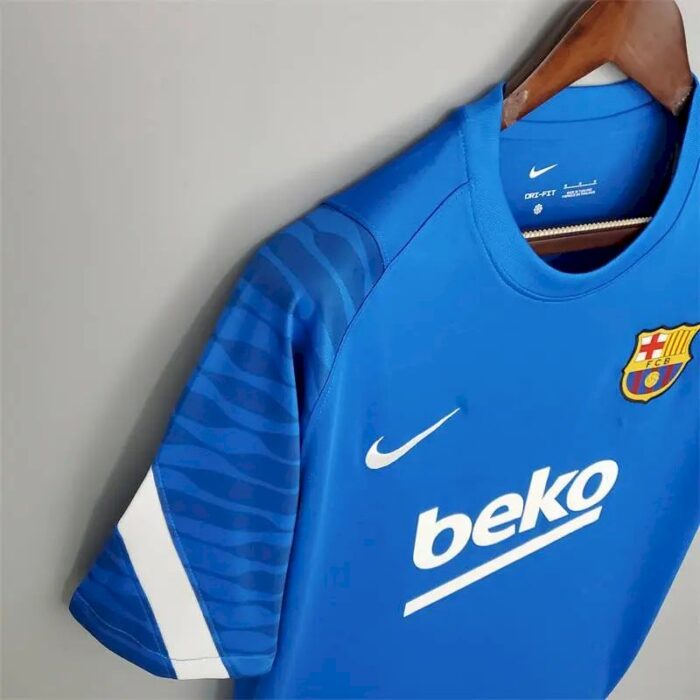 Mens Barcelona 2021/22 Pre-Match Jersey Blue 2