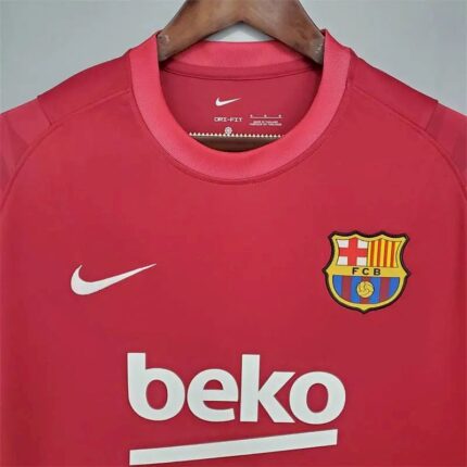 Mens Barcelona 2021/22 Pre-Match Jersey Red 1