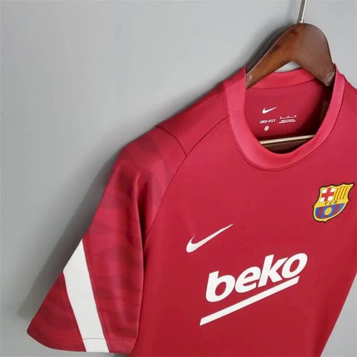 Mens Barcelona 2021/22 Pre-Match Jersey Red 2
