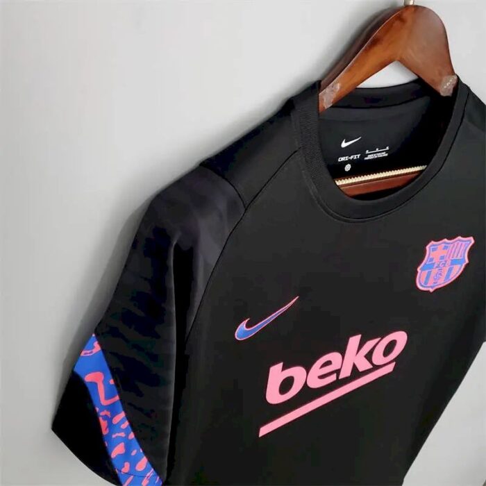 Mens Barcelona 2021/22 Pre-Match Jersey Black 2