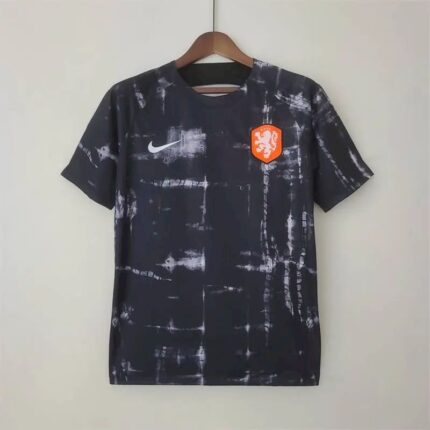 Mens Netherlands 2022 Pre-Match Wear Black