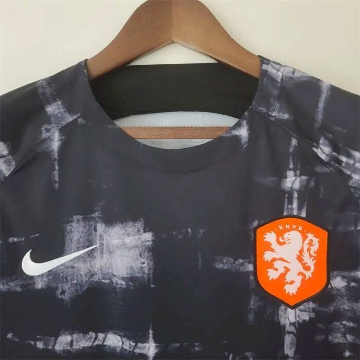 Mens Netherlands 2022 Pre-Match Wear Black 1