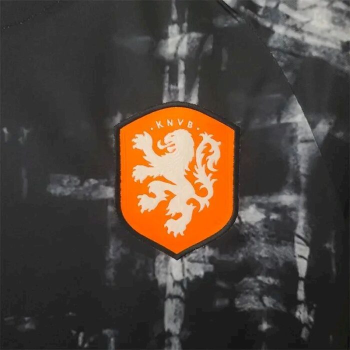 Mens Netherlands 2022 Pre-Match Wear Black 3