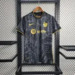 Mens Barcelona 2023/24 Black Gold Jersey