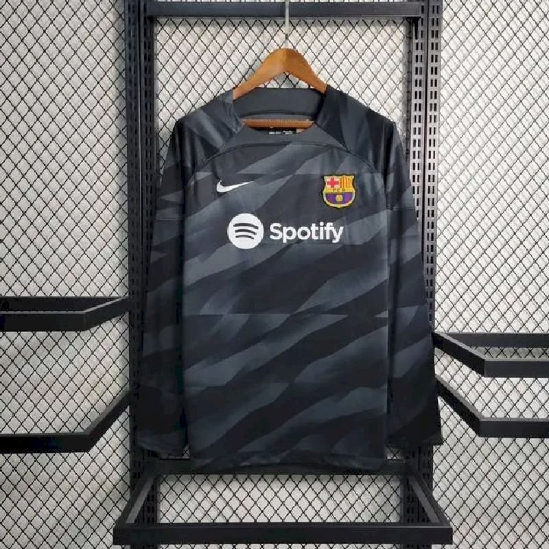 Barcelona-202324-Goalkeeper-Long-Sleeves-Jersey-55403.jpg Mens Barcelona 2023/24 Goalkeeper Long Sleeve Jersey