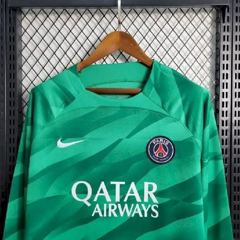 Mens Paris Saint-Germain 2023/24 Goalkeeper Long Sleeve Jersey 1