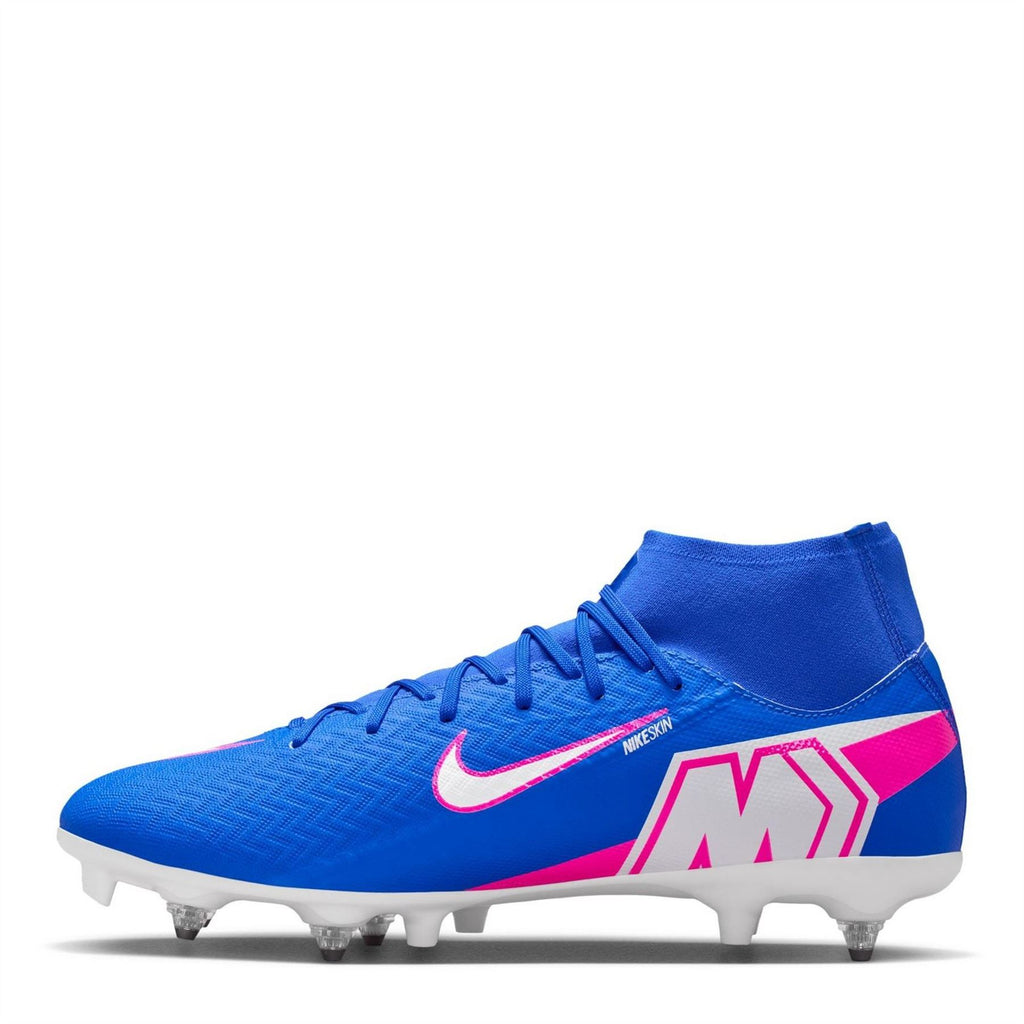 Nike Mercurial Superfly 10 Soft Ground Football Boots – Blue/Wht/Pink – view 2