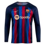 Mens Barcelona 2022/23 Home Long Sleeve Jersey