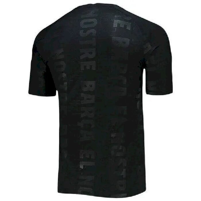 Mens Barcelona 2021/22 Pre-Match Performance Raglan Top – Black 2