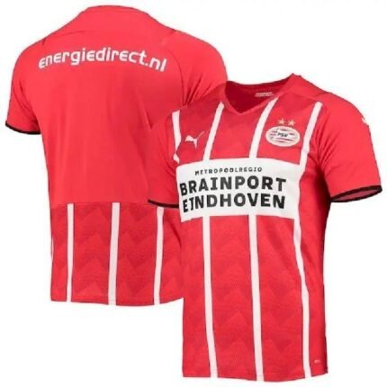 Mens PSV Eindhoven 2021/22 Home Replica Jersey – Red/white