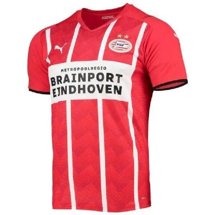 Mens PSV Eindhoven 2021/22 Home Replica Jersey – Red/white 1