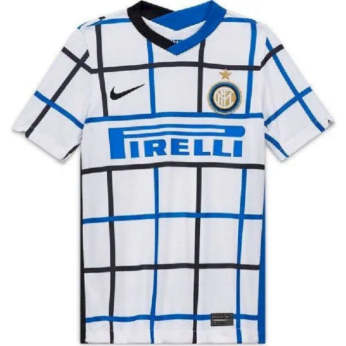 Mens Inter Milan 2020/21 Away Breathe Stadium Replica Jersey – White/black 1