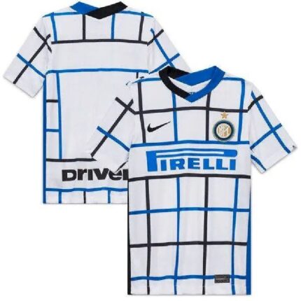 Mens Inter Milan 2020/21 Away Breathe Stadium Replica Jersey – White/black