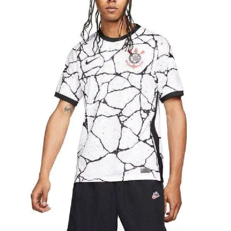 Mens Corinthians 2021/22 Home Breathe Stadium Replica Jersey – White