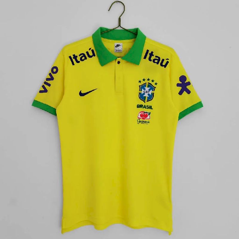 Brazil-2022-POLO-yellow-top-for-the-season-49582.jpg Mens Brazil 2022/23 Polo Yellow Top For The Season