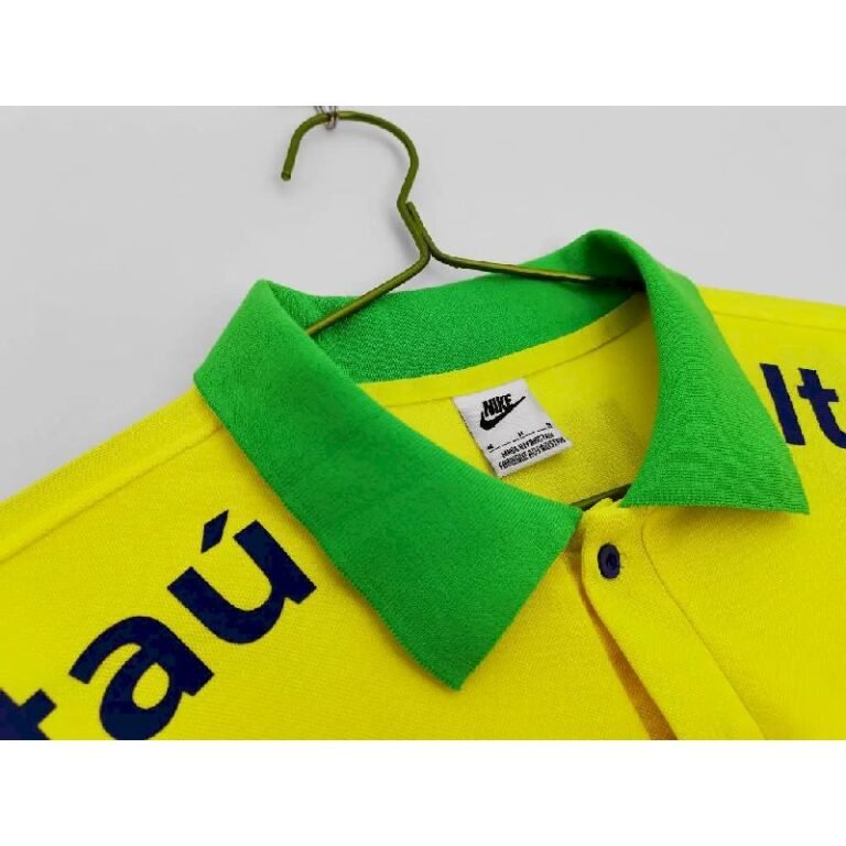 Mens Brazil 2022/23 Polo Yellow Top For The Season 1