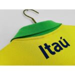Mens Brazil 2022/23 Polo Yellow Top For The Season 9