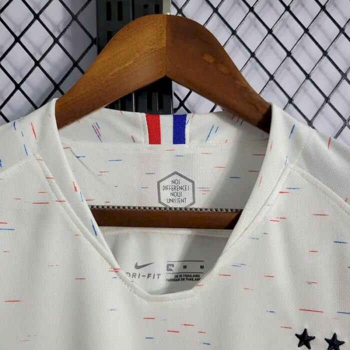 Mens France 2018/19 Away White Jersey 2