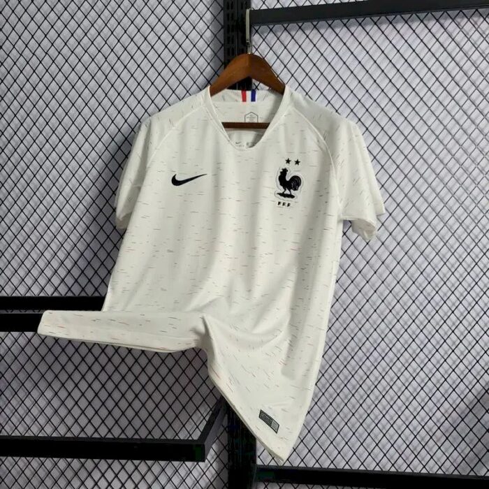 Mens France 2018/19 Away White Jersey 6