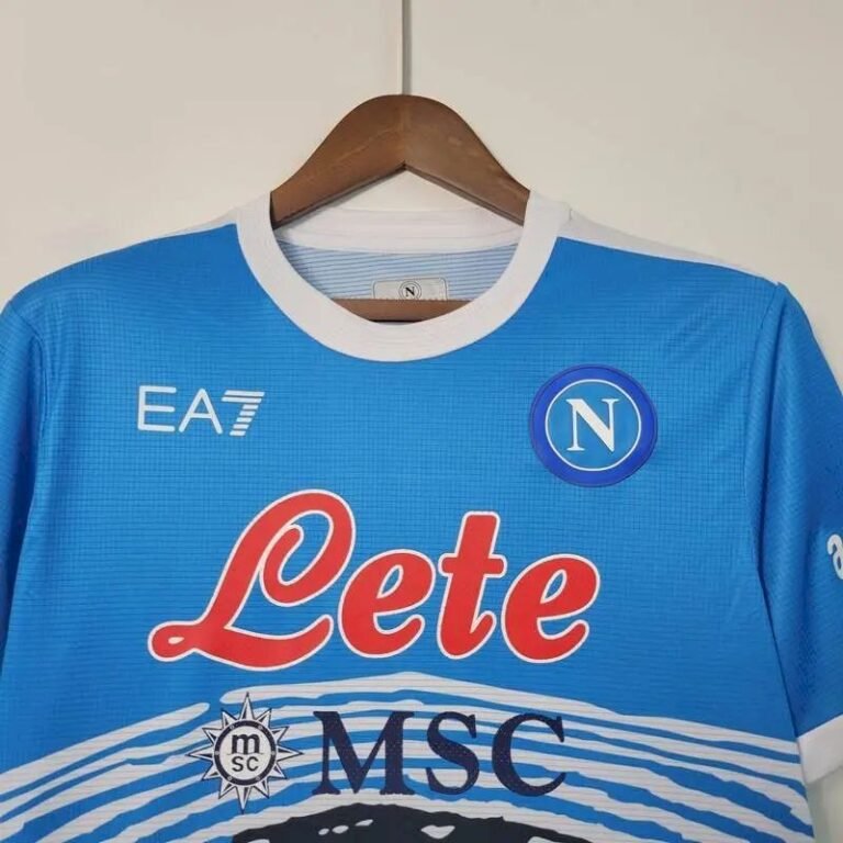 Mens Napoli 2021/22 Sky Blue Commemorative Edition Jersey 1