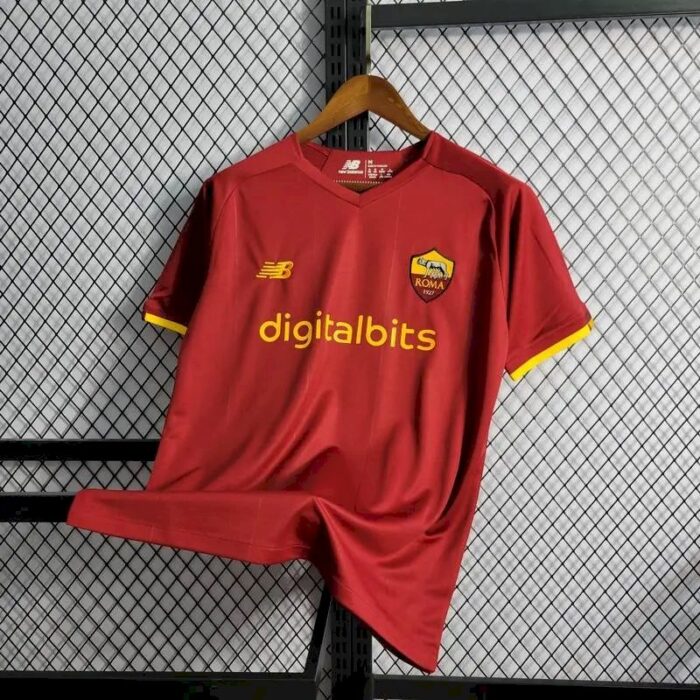 Mens AS Roma 2021/22 Home Jersey 7