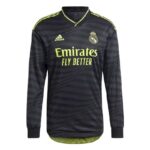 Mens Real Madrid 2022/23 Long Sleeve Jersey Third Jersey