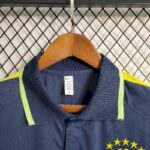 Mens Brazil 2023/24 Royal Polo Jersey 2