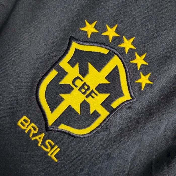 Mens Brazil 2023/24 Royal Polo Jersey 4