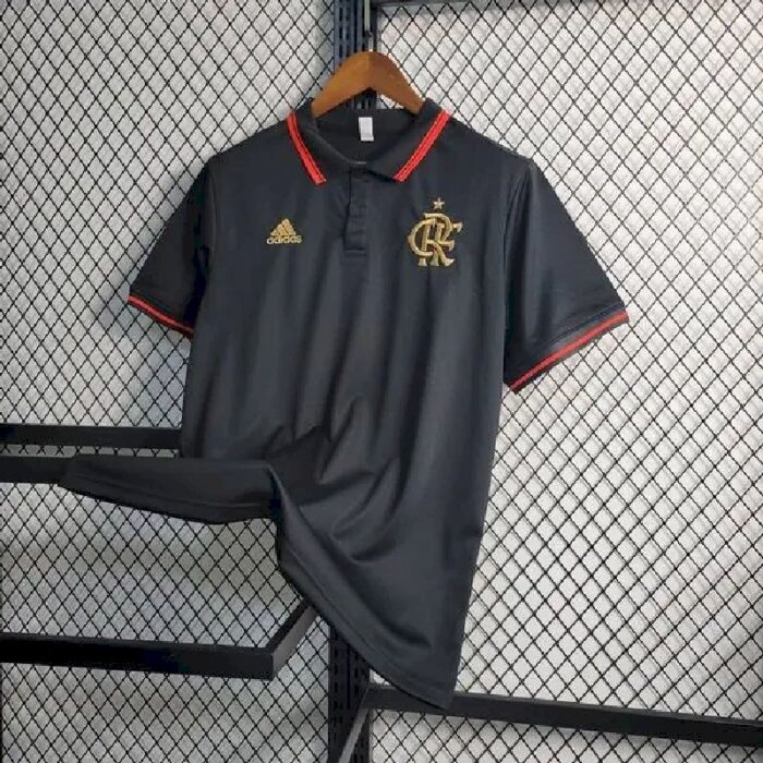 Mens Flamengo 2023/24 Black Polo 1