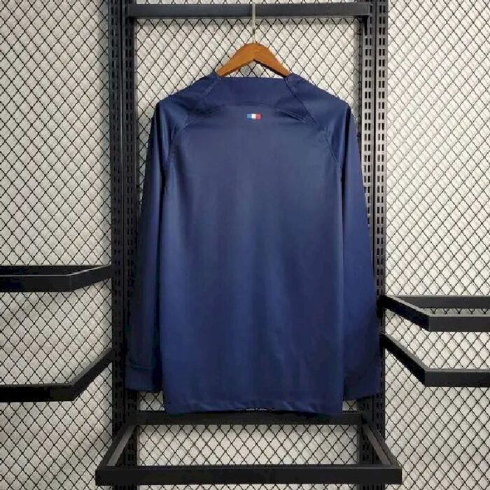 Mens Paris Saint-Germain 2023/24 Home Long Sleeve Jersey 8