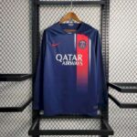 Mens Paris Saint-Germain 2023/24 Home Long Sleeve Jersey
