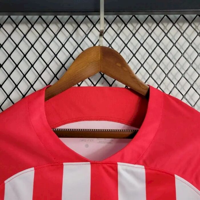 Mens Atletico Madrid 2023/24 Home Long Sleeve Jersey 3