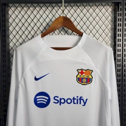 Mens Barcelona 2023/24 Away Long Sleeve Jersey 1