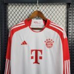 Mens Bayern Munich 2023/24 Home Long Sleeve Jersey 6