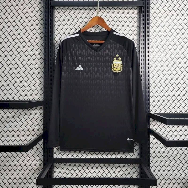 2023071809492040.jpg Mens Argentina 2023/24 Black Long Sleeve Jersey 2