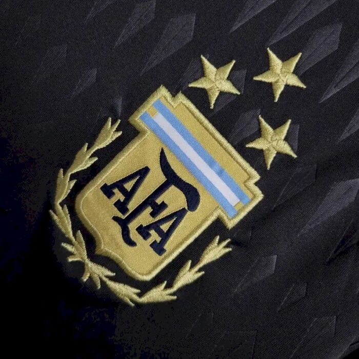 Mens Argentina 2023/24 Black Long Sleeve Jersey 7