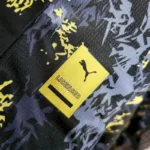 Mens Manchester City 2023/24 Black Gold Jersey 11