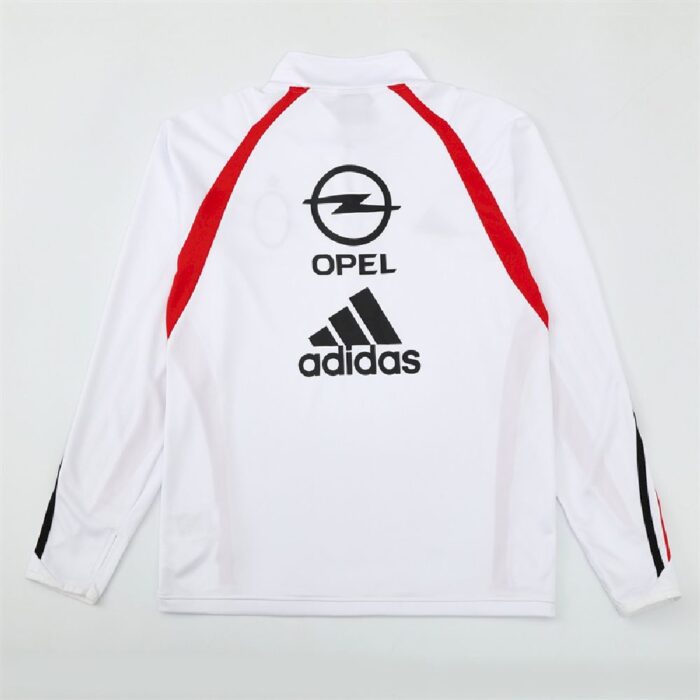 Mens AC Milan 2003/04 1/4 Zip Sweatshirt Retro Style 1