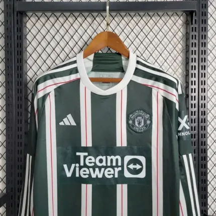 Mens Manchester United 2023/24 Away Long Sleeve Jersey 1