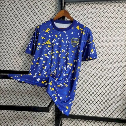 Mens Boca Juniors 2023/24 Pre-Match Jersey 2