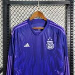 Mens Argentina 2022/23 Away 3-Stars Long Sleeve Jersey 1