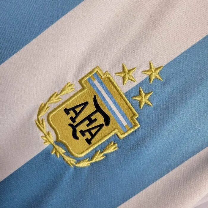 Mens Argentina 2022/23 Home 3-Stars Long Sleeve Jersey 6