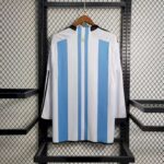 Mens Argentina 2022/23 Home 3-Stars Long Sleeve Jersey 2
