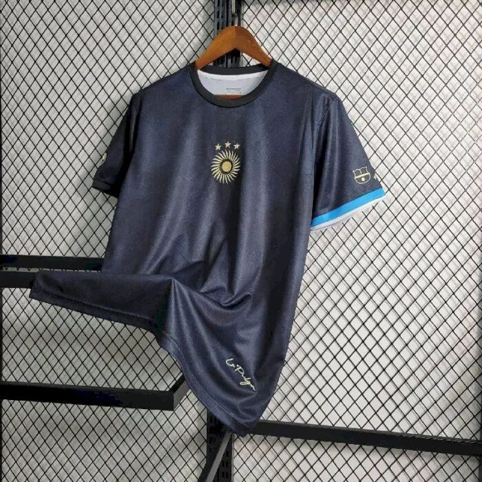 Mens Argentina 2023/24 Black Jersey 10